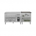 Armário Cozinha Gabinete pia de 120 cm Anitta com Balcão Cooktop 5 bocas Jade Branco