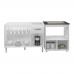 Armário Gabinete pia de 120 cm Anitta com Balcão Cooktop 4 bocas e Forno Elisa Branco