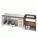 Armário Gabinete Balcão para Pia 138 cm Carina com Balcão para Cooktop 4 Bocas e Forno Elétrico Savana frente Off-White