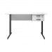 Mesa para Escritório Home Office Estudo ou Trabalho Branca 120 cm Modelo Mayara Mobília Decor