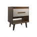 Mesa de Cabeceira 1 Gaveta com Nicho e Pés Retro Estilo Moderno para Quarto Savana Mobília Decor