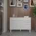 Balcão de Cozinha 3 Portas 2 Gavetas Armário Multiuso Vivian Cor Branco