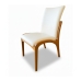Kit 2 Cadeira Aura Estofada Estrutura Em Madeira Maciça Courino Branco Conforto Para Sala De Jantar Mobília Decor