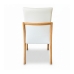 Kit 2 Cadeira Aura Estofada Estrutura Em Madeira Maciça Courino Branco Conforto Para Sala De Jantar Mobília Decor
