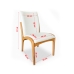Kit 4 Cadeira Aura Estofada Estrutura Em Madeira Maciça Courino Branco Conforto Para Sala De Jantar Mobília Decor