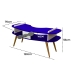 Mesa Avião Azul com Hélice e Pés Palito Design Criativo Mesa Desenho Quarto Menina Menino Infantil Mobília Decor