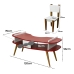 Mesa Avião Vermelho com Cadeira e Hélice e Pés Palito Design Criativo Mesa Desenho Quarto Menina Menino Infantil Decor