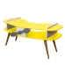 Mesa Avião Amarelo com Cadeira e Hélice e Pés Palito Design Criativo Mesa Desenho Quarto Menina Menino Infantil Decor