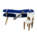 Mesa Avião Azul com Cadeira e Hélice e Pés Palito Design Criativo Mesa Desenho Quarto Menina Menino Infantil Decor