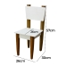 Cadeira Infantil Avião Palito Branca Assento Laminado Design Quarto Menina Menino Clean Mobília Decor