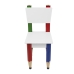 Kit 2 Cadeiras Infantil Lápis Coloridos Assento e Encosto Brancos Pés Temáticos Quarto Menina Menino Mobília Decor