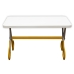 Mesa Infantil Tesoura Amarelo Tampo Branco Retangular Base Temática para Estudos e Desenhos Mobília Decor