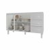 Balcão Armário Cozinha Gabinete Pia de 140 cm Carine com 3 Portas e 3 Gavetas Branco