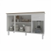 Balcão Cozinha Armário Gabinete Camila Branco Com Tampo Tampão 140 cm Mobília Decor Savana