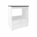 Balcão Armário para Fogão Cooktop 5 Bocas e Forno Elétrico Cozinha Evelyn Mobília Decor Branco