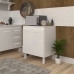 Balcão de Cozinha Julia Para Fogão Cooktop 5 Bocas Móvel Armário Funcional Branco Mobília Decor