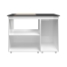 Balc&atilde;o para Cooktop 4 Bocas Susy com Nicho para Micro-ondas Branco Mob&iacute;lia Decor