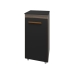 Arm&aacute;rio Multiuso Zoe 1 Porta Compacto para Cozinha e &Aacute;rea de Servi&ccedil;o Savana e Preto Mob&iacute;lia Decor