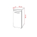 Arm&aacute;rio Multiuso Zoe 1 Porta Compacto para Cozinha e &Aacute;rea de Servi&ccedil;o Savana e Preto Mob&iacute;lia Decor