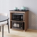 Balcão para Cooktop 4 Bocas Lívia com Nichos para Forno e Micro-ondas Savana Mobília Decor