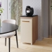 Arm&aacute;rio Multiuso Zoe 1 Porta Compacto para Cozinha e &Aacute;rea de Servi&ccedil;o Savana e Off White Mob&iacute;lia Decor