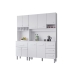 Cozinha Compacta Vivian 180cm 9 Portas e 4 Gavetas Branco Mob&iacute;lia Decor