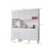 Cozinha Compacta Vivian 180cm 9 Portas e 4 Gavetas Branco Mob&iacute;lia Decor