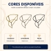 Base Poltrona A&ccedil;o Moderno Industrial Aramado Metal Refor&ccedil;ado Dourado