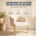 Base Poltrona A&ccedil;o Moderno Industrial Aramado Metal Refor&ccedil;ado Dourado