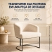 Base Poltrona A&ccedil;o Moderno Industrial Aramado Metal Refor&ccedil;ado Preto