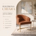 Poltrona Decorativa Moderno Luxo Base A&ccedil;o Refor&ccedil;ado Dourado Cor Terra Cota