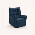 Poltrona Do Papai Massageadora Reclin&aacute;vel Estofada Conforto Azul Marinho