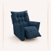 Poltrona Do Papai Massageadora Reclin&aacute;vel Estofada Conforto Azul Marinho