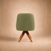 Poltrona Decorativa Base Madeira Girat&oacute;ria Design Moderno Alaska Oliva