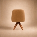 Poltrona Decorativa Base Madeira Girat&oacute;ria Design Moderno Alaska Caramelo