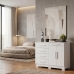 C&ocirc;moda Sapateira 5 Gavetas 2 Portas Multiuso M&oacute;vel Quarto Branco