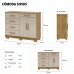 C&ocirc;moda Sapateira 5 Gavetas 2 Portas Multiuso M&oacute;vel Quarto Nature Fendi