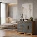 C&ocirc;moda Sapateira 5 Gavetas 2 Portas Multiuso M&oacute;vel Quarto Nature Alaska