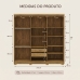 Guarda Roupa Casal Roupeiro 6 Portas 2 Gav Espelho Quarto Nature Champanhe
