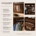 Guarda Roupa Casal Roupeiro 6 Portas 2 Gav Espelho Quarto Imbuia