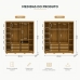 Guarda Roupa Casal Grande 6 Portas 6 Gavetas Roupeiro Moderno Nature Champanhe