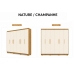 Guarda Roupa Casal Grande 6 Portas 6 Gavetas Roupeiro Moderno Nature Champanhe