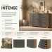 C&ocirc;moda 8 Gavetas Quarto Organizadora Multiuso Design Moderno Nature Alaska