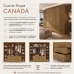 Guarda Roupa Casal 6 Portas 6 Gavetas Roupeiro Grande Nature Brisa