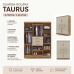 Guarda Roupa Compacto 6 Portas 3 Gavetas Roupeiro Arm&aacute;rio Nature Fendi