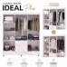 Guarda Roupa Casal 6 Portas 2 Gav Espelho Roupeiro Quarto Branco