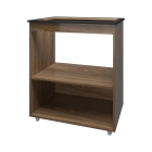 Balc&atilde;o para Cooktop 5 Bocas L&iacute;via com Nichos para Forno e Micro-ondas Savana Mob&iacute;lia Decor