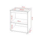 Balc&atilde;o para Cooktop 5 Bocas L&iacute;via com Nichos para Forno e Micro-ondas Savana Mob&iacute;lia Decor