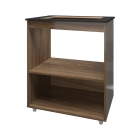 Balcão para Cooktop 4 Bocas Lívia com Nichos para Forno e Micro-ondas Savana Mobília Decor