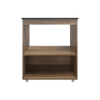 Balcão para Cooktop 4 Bocas Lívia com Nichos para Forno e Micro-ondas Savana Mobília Decor